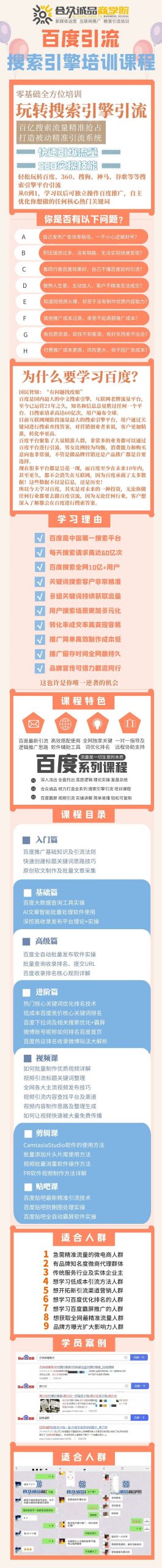 老派Seo：百度霸屏引流课程「搜索引擎推广全系可复制，打造精准被动流量系统」附带工具副业基地_极客搞钱_中创网_福缘网_冒泡网_资源整合平台副业基地