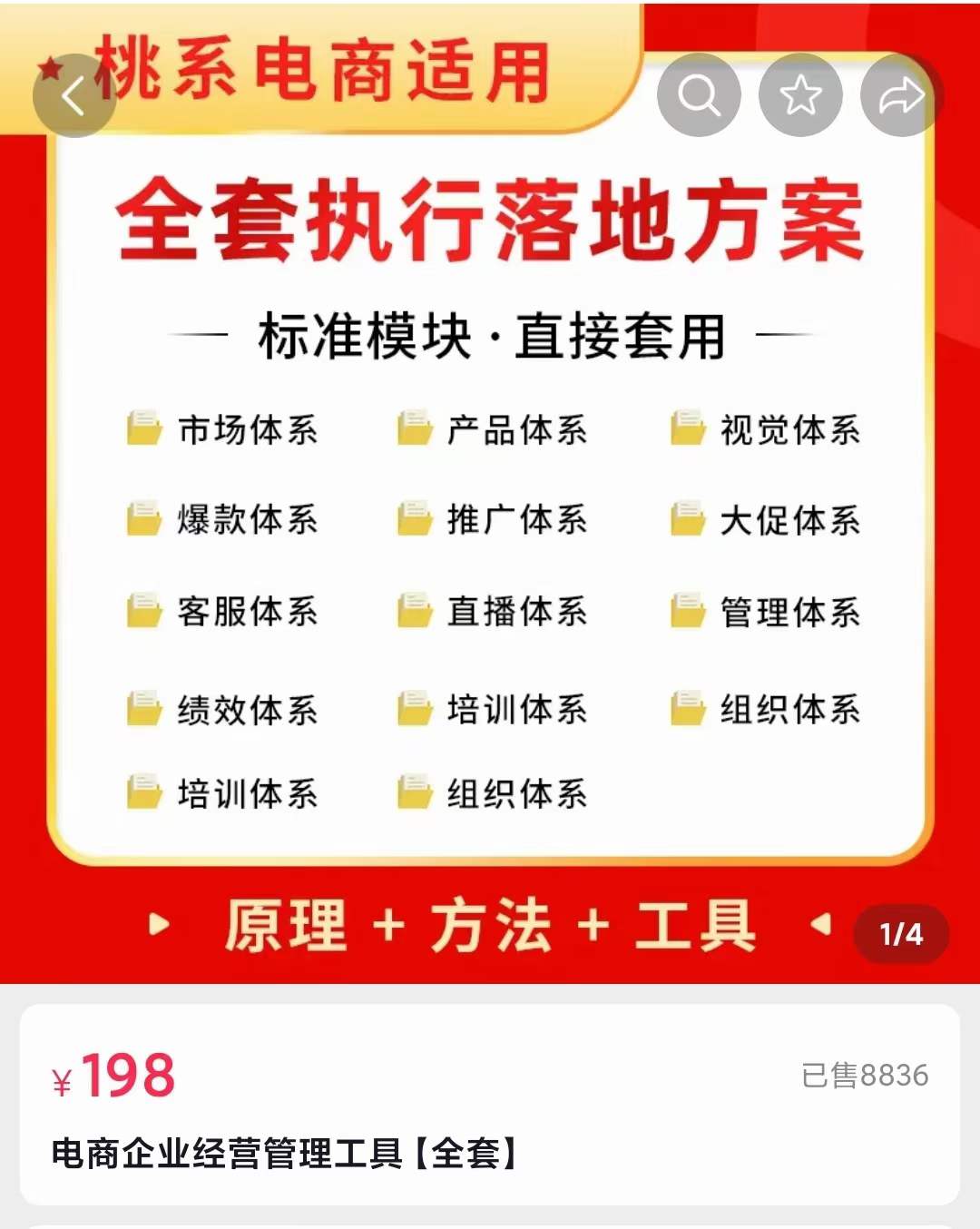 外面卖198·电商企业经营管理工具：全套执行落地方案 标准模块·直接套用副业基地_极客搞钱_中创网_福缘网_冒泡网_资源整合平台副业基地