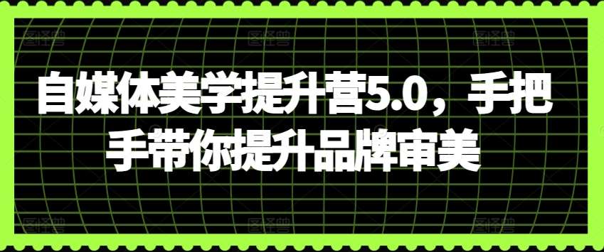 自媒体美学提升营5.0，手把手带你提升品牌审美副业基地_极客搞钱_中创网_福缘网_冒泡网_资源整合平台副业基地