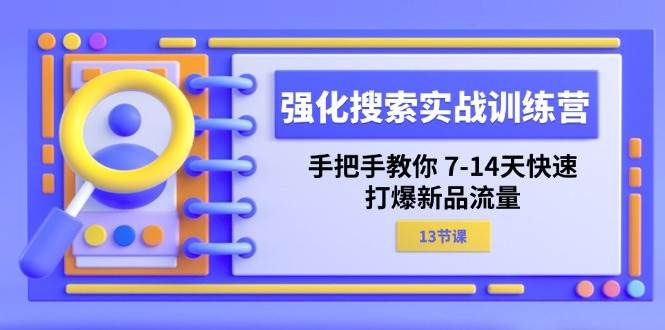 （11557期）强化 搜索实战训练营，手把手教你 7-14天快速-打爆新品流量（13节课）副业基地_极客搞钱_中创网_福缘网_冒泡网_资源整合平台副业基地