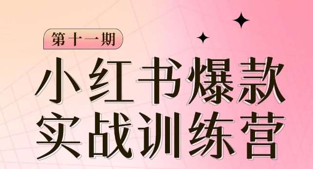 小红书博主爆款训练营第11期，手把手教你从0-1做小红书，从定位到起号到变现副业基地_极客搞钱_中创网_福缘网_冒泡网_资源整合平台副业基地