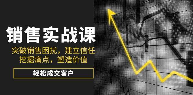 销售实战课，突破销售困扰，建立信任，挖掘痛点，塑造价值，轻松成交客户副业基地_极客搞钱_中创网_福缘网_冒泡网_资源整合平台副业基地