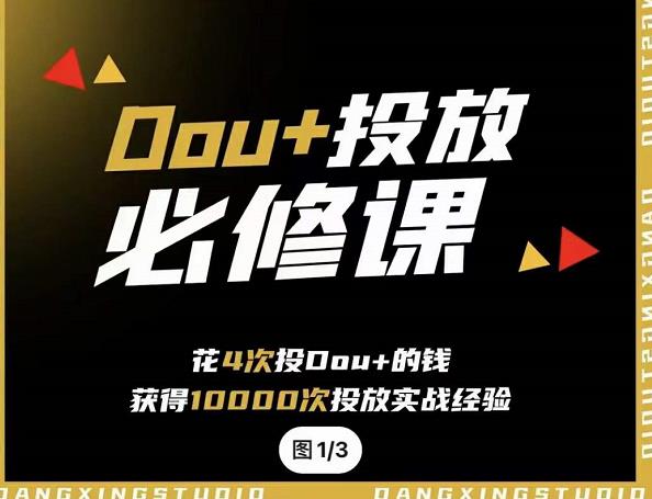 代同学DOU+投放训练营，用付费流量撬动大额自然流量，过得超额变现转化副业基地_极客搞钱_中创网_福缘网_冒泡网_资源整合平台副业基地