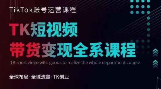 Tiktok运营线上训练营，引流爆单，急速涨粉，Tiktok短视频玩法大揭秘副业基地_极客搞钱_中创网_福缘网_冒泡网_资源整合平台副业基地