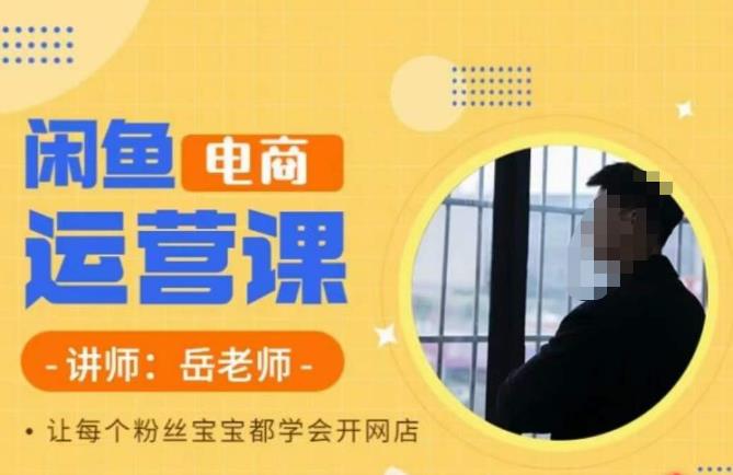 岳老师·闲鱼电商运营课，让每个粉丝宝宝都学会开网店副业基地_极客搞钱_中创网_福缘网_冒泡网_资源整合平台副业基地