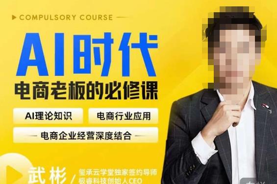 玺承·AI时代，电商老板的必修课，理论+实操+工具，驱动电商销售转化副业基地_极客搞钱_中创网_福缘网_冒泡网_资源整合平台副业基地