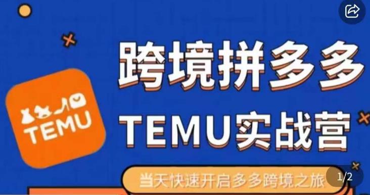 大鹏出海·拼多多跨境temu运营指导，开店注册+选品+核价上架，日出千单实战课副业基地_极客搞钱_中创网_福缘网_冒泡网_资源整合平台副业基地