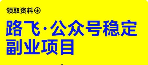 路飞·公众号稳定副业项目，你只要无脑去推广，粉丝和收入，自然就来了副业基地_极客搞钱_中创网_福缘网_冒泡网_资源整合平台副业基地