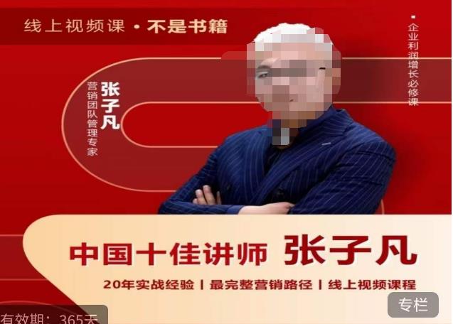张子凡·20年实战经验，揭秘营销背后的底层逻辑，突破思维局限，从根本上破解营销难题副业基地_极客搞钱_中创网_福缘网_冒泡网_资源整合平台副业基地