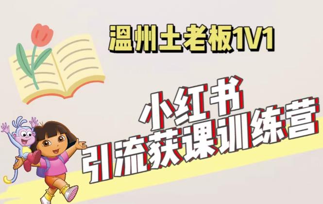 小红书1对1引流获客训练营：账号、内容、引流、成交（价值3999元）副业基地_极客搞钱_中创网_福缘网_冒泡网_资源整合平台副业基地