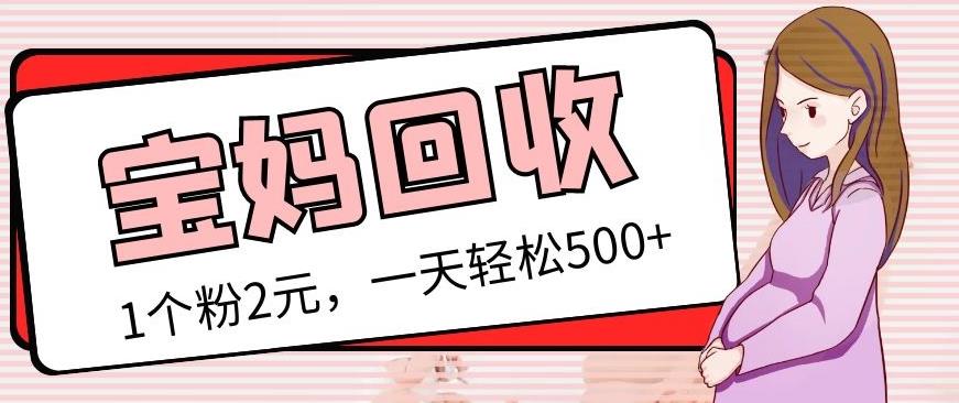 最新宝妈粉回收变现计划及胎教音乐高端变现玩法全套教程！（非老玩法）副业基地_极客搞钱_中创网_福缘网_冒泡网_资源整合平台副业基地