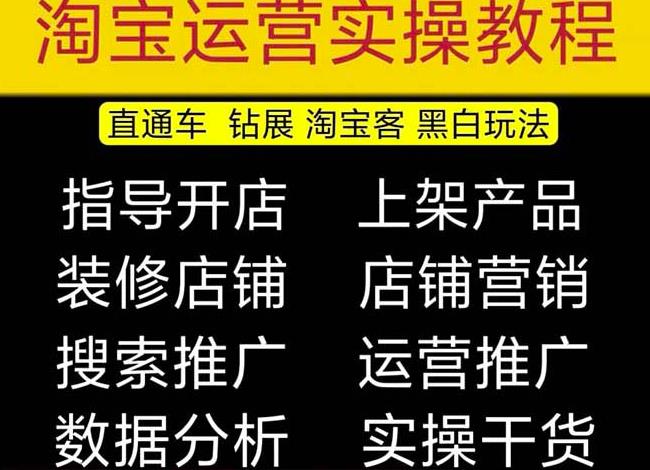 2023淘宝开店教程0基础到高级全套视频网店电商运营培训教学课程副业基地_极客搞钱_中创网_福缘网_冒泡网_资源整合平台副业基地