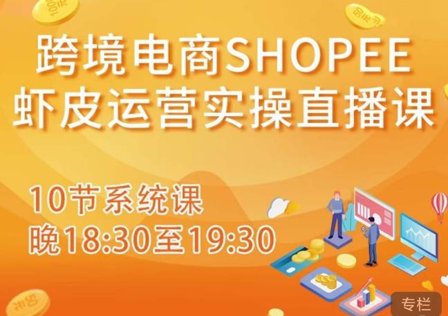 跨境电商Shopee虾皮运营实操直播课，从零开始学，入门到精通（10节系统课）副业基地_极客搞钱_中创网_福缘网_冒泡网_资源整合平台副业基地