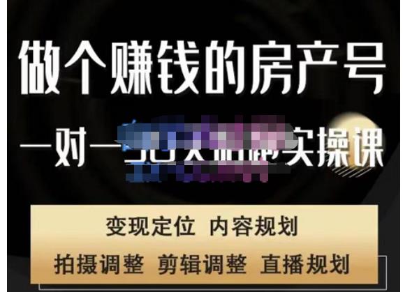 刘广标·同城房产号线上陪跑课，拍摄、剪辑、写文案、直播，做一个具有潜力价值的房产号副业基地_极客搞钱_中创网_福缘网_冒泡网_资源整合平台副业基地