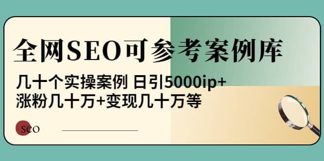 《全网SEO可参考案例库》几十个实操案例副业基地_极客搞钱_中创网_福缘网_冒泡网_资源整合平台副业基地