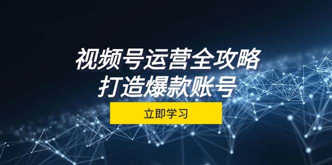 （12912期）视频号运营全攻略，从定位到成交一站式学习，视频号核心秘诀，打造爆款…副业基地_极客搞钱_中创网_福缘网_冒泡网_资源整合平台副业基地
