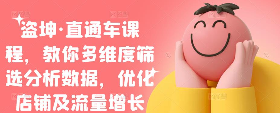 盗坤·直通车课程，教你多维度筛选分析数据，优化店铺及流量增长副业基地_极客搞钱_中创网_福缘网_冒泡网_资源整合平台副业基地