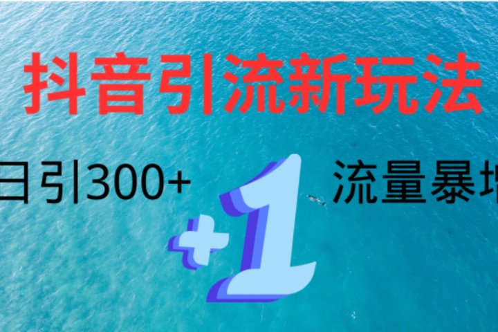 创业粉高效引流，抖音工具号玩法4.0，日引300+副业基地_极客搞钱_中创网_福缘网_冒泡网_资源整合平台副业基地