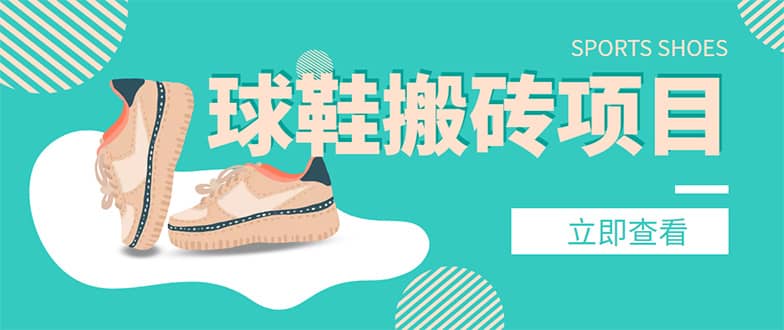 外面收费998的球鞋搬砖项目【详细教程+资源渠道】副业基地_极客搞钱_中创网_福缘网_冒泡网_资源整合平台副业基地