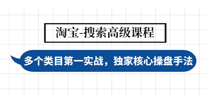淘宝-搜索高级课程：多个类目第一实战，独家核心操盘手法副业基地_极客搞钱_中创网_福缘网_冒泡网_资源整合平台副业基地