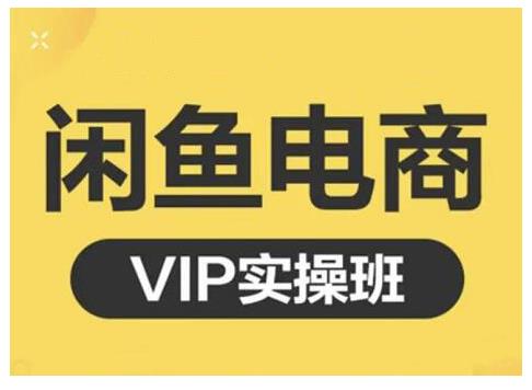 闲鱼电商零基础入门到进阶VIP实战课程，帮助你掌握闲鱼电商所需的各项技能副业基地_极客搞钱_中创网_福缘网_冒泡网_资源整合平台副业基地