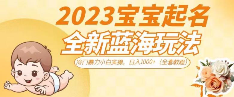 2023宝宝起名全新蓝海玩法，冷门暴力小白实操，日入1000+（全套教程）【揭秘】副业基地_极客搞钱_中创网_福缘网_冒泡网_资源整合平台副业基地