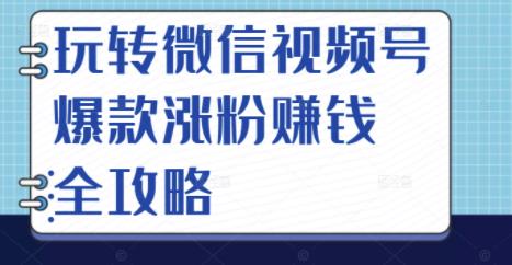 玩转微信视频号爆款涨粉赚钱全攻略，让你快速抓住流量风口，收获红利财富副业基地_极客搞钱_中创网_福缘网_冒泡网_资源整合平台副业基地