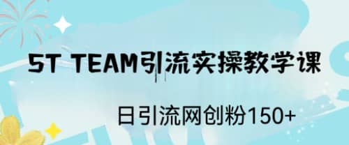 ST TEAM引流实操课，日引流网创粉100+副业基地_极客搞钱_中创网_福缘网_冒泡网_资源整合平台副业基地
