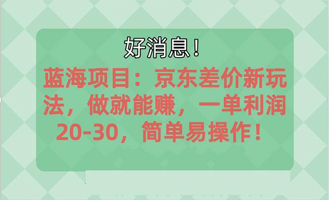 （10989期）越早知道越能赚到钱的蓝海项目：京东大平台操作，一单利润20-30，简单…副业基地_极客搞钱_中创网_福缘网_冒泡网_资源整合平台副业基地