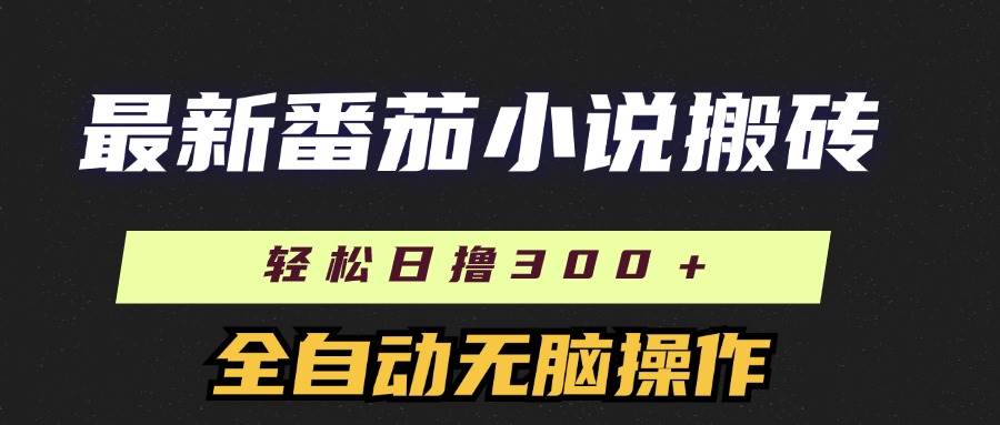 （11904期）最新番茄小说搬砖，日撸300＋！全自动操作，可矩阵放大副业基地_极客搞钱_中创网_福缘网_冒泡网_资源整合平台副业基地