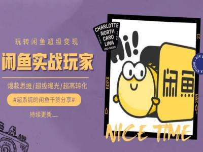 手把手教你0到1系统玩转闲鱼变现，爆款思维/超级曝光/超高转化副业基地_极客搞钱_中创网_福缘网_冒泡网_资源整合平台副业基地