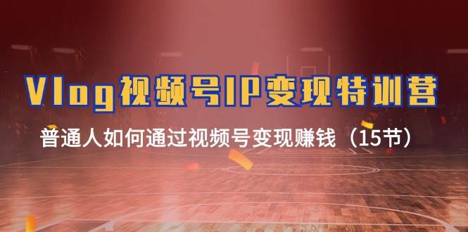 （11654期）Vlog 视频号IP变现特训营，普通人如何通过视频号变现赚钱（15节）副业基地_极客搞钱_中创网_福缘网_冒泡网_资源整合平台副业基地