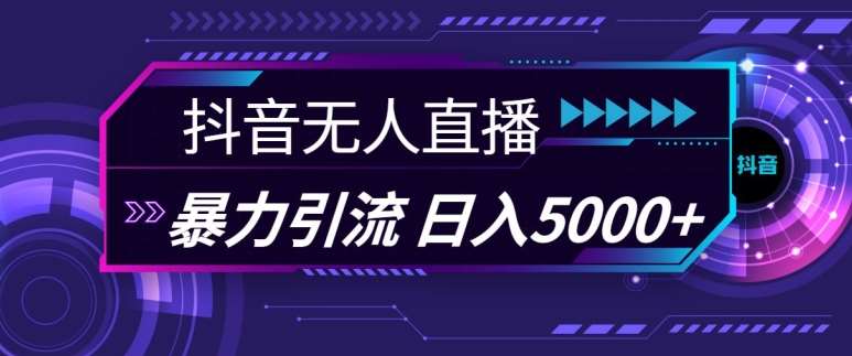 抖音快手视频号全平台通用无人直播引流法，利用图片模板和语音话术，暴力日引流100+创业粉【揭秘】副业基地_极客搞钱_中创网_福缘网_冒泡网_资源整合平台副业基地