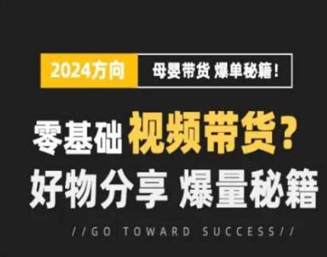 短视频母婴赛道实操流量训练营，零基础视频带货，好物分享，爆量秘籍副业基地_极客搞钱_中创网_福缘网_冒泡网_资源整合平台副业基地