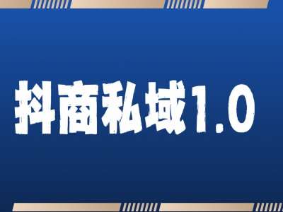 抖商服务私域1.0，抖音引流获客详细教学副业基地_极客搞钱_中创网_福缘网_冒泡网_资源整合平台副业基地