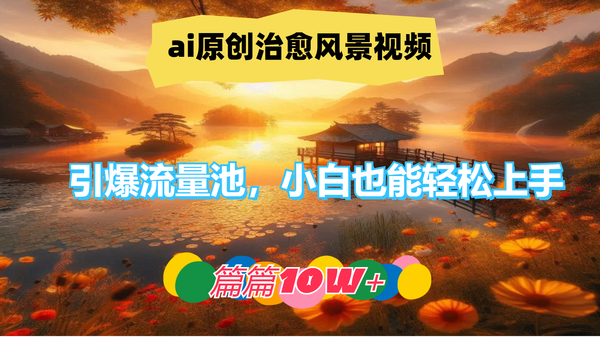 图片[1]副业基地_极客搞钱_中创网_福缘网_冒泡网_资源整合平台ai原创治愈风景视频，引爆流量池，小白也能轻松上手，篇篇10w+！副业基地_极客搞钱_中创网_福缘网_冒泡网_资源整合平台副业基地
