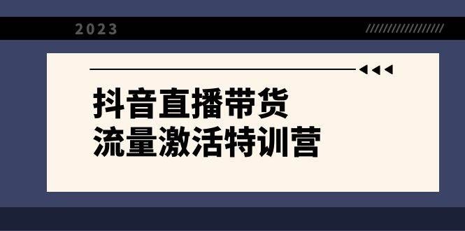 （8185期）抖音直播带货-流量激活特训营，入行新手小白主播必学（21节课+资料）副业基地_极客搞钱_中创网_福缘网_冒泡网_资源整合平台副业基地