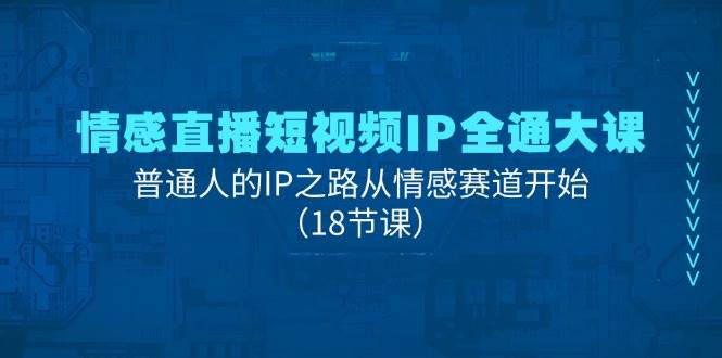 （11497期）情感直播短视频IP全通大课，普通人的IP之路从情感赛道开始（18节课）副业基地_极客搞钱_中创网_福缘网_冒泡网_资源整合平台副业基地