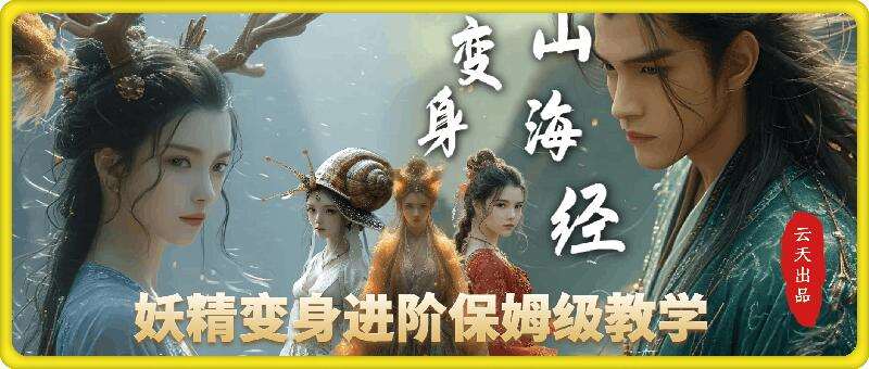 云天AI山海经变身视频教程，妖精变身进阶保姆级教学副业基地_极客搞钱_中创网_福缘网_冒泡网_资源整合平台副业基地
