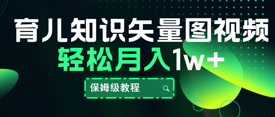 图片[1]副业基地_极客搞钱_中创网_福缘网_冒泡网_资源整合平台育儿知识矢量图视频，条条爆款，保姆级教程，月入10000+副业基地_极客搞钱_中创网_福缘网_冒泡网_资源整合平台副业基地