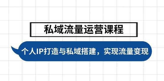 私域流量运营课程，个人IP打造与私域搭建，助力学员实现流量变现副业基地_极客搞钱_中创网_福缘网_冒泡网_资源整合平台副业基地