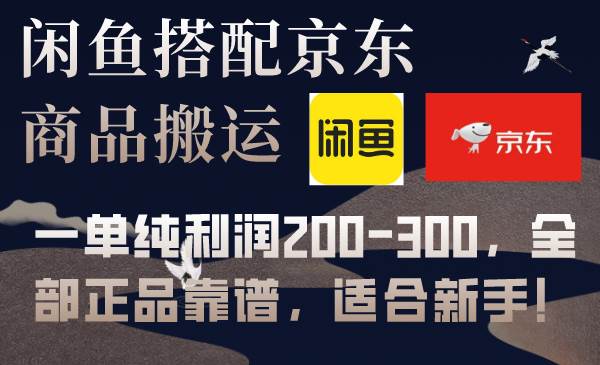 （7892期）闲鱼搭配京东备份库搬运，一单纯利润200-300，全部正品靠谱，适合新手！副业基地_极客搞钱_中创网_福缘网_冒泡网_资源整合平台副业基地