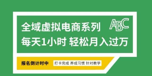全域虚拟电商变现系列，通过平台出售虚拟电商产品从而获利副业基地_极客搞钱_中创网_福缘网_冒泡网_资源整合平台副业基地