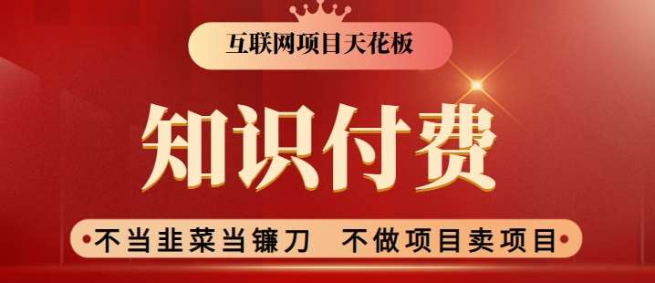 2024互联网项目天花板，新手小白也可以通过知识付费月入10W，实现财富自由【揭秘】副业基地_极客搞钱_中创网_福缘网_冒泡网_资源整合平台副业基地