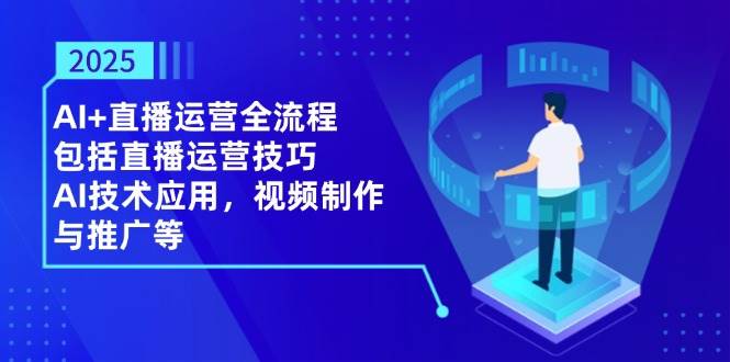 （14523期）2025AI+直播运营全流程，包括直播运营技巧，AI技术应用，视频制作与推广等副业基地_极客搞钱_中创网_福缘网_冒泡网_资源整合平台副业基地