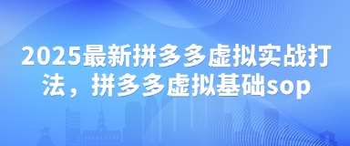 2025最新拼多多虚拟实战打法，拼多多虚拟基础sop副业基地_极客搞钱_中创网_福缘网_冒泡网_资源整合平台副业基地