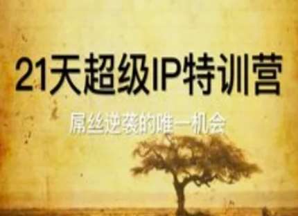 21天超级IP特训营，屌丝逆袭的唯一机会副业基地_极客搞钱_中创网_福缘网_冒泡网_资源整合平台副业基地